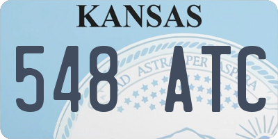 KS license plate 548ATC