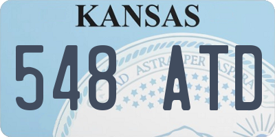 KS license plate 548ATD