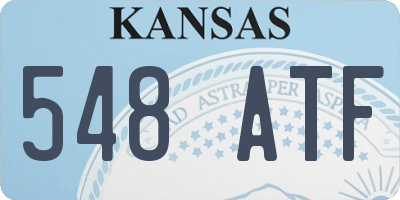 KS license plate 548ATF