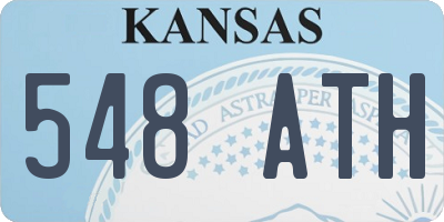 KS license plate 548ATH