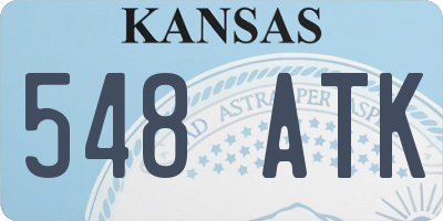 KS license plate 548ATK