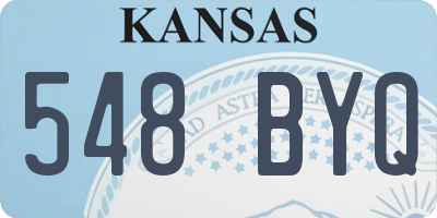 KS license plate 548BYQ