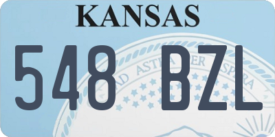 KS license plate 548BZL