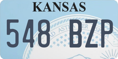 KS license plate 548BZP
