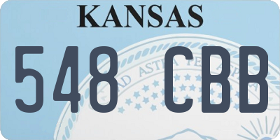 KS license plate 548CBB