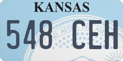 KS license plate 548CEH