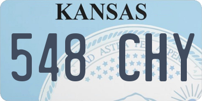 KS license plate 548CHY