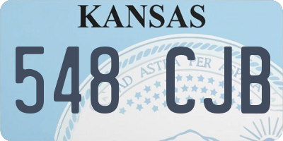 KS license plate 548CJB