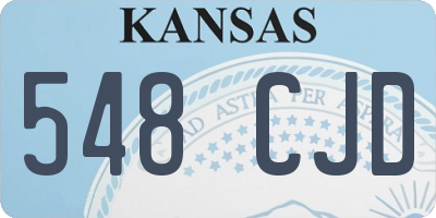 KS license plate 548CJD