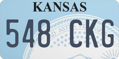 KS license plate 548CKG