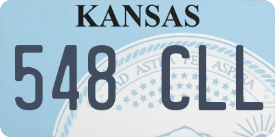 KS license plate 548CLL