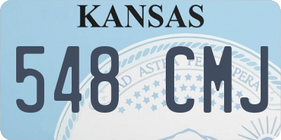 KS license plate 548CMJ