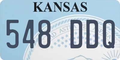 KS license plate 548DDQ