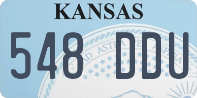 KS license plate 548DDU