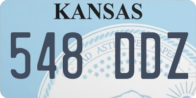 KS license plate 548DDZ