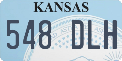 KS license plate 548DLH
