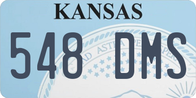 KS license plate 548DMS