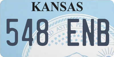 KS license plate 548ENB