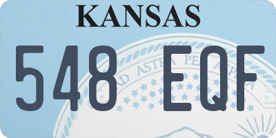 KS license plate 548EQF