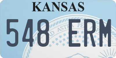 KS license plate 548ERM