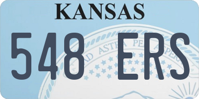 KS license plate 548ERS