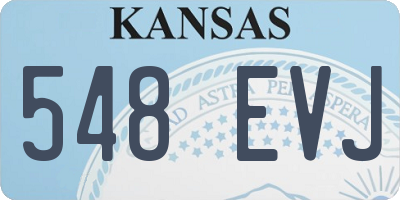 KS license plate 548EVJ
