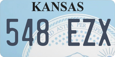 KS license plate 548EZX