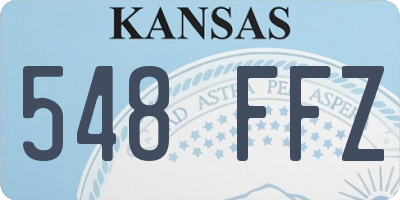 KS license plate 548FFZ