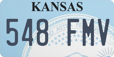 KS license plate 548FMV