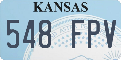 KS license plate 548FPV