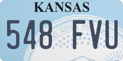 KS license plate 548FVU
