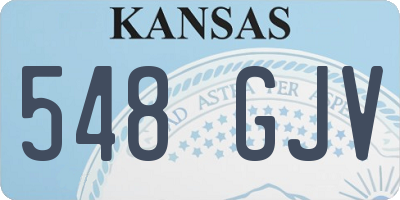 KS license plate 548GJV