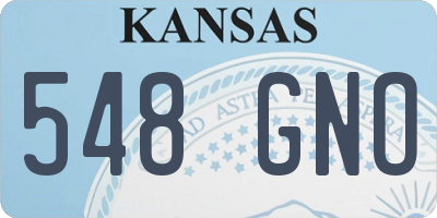 KS license plate 548GNO