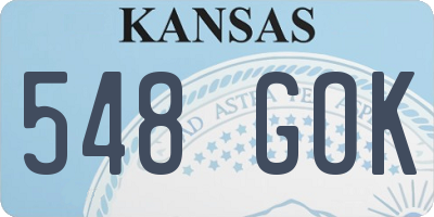 KS license plate 548GOK