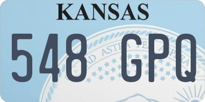 KS license plate 548GPQ