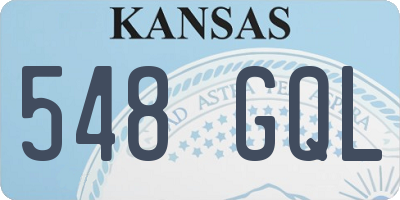 KS license plate 548GQL