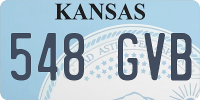 KS license plate 548GVB
