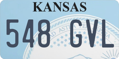 KS license plate 548GVL
