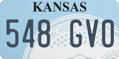 KS license plate 548GVO