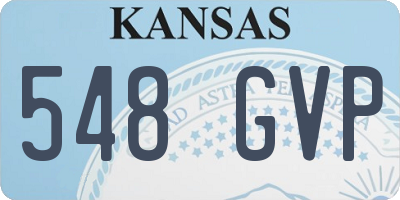KS license plate 548GVP