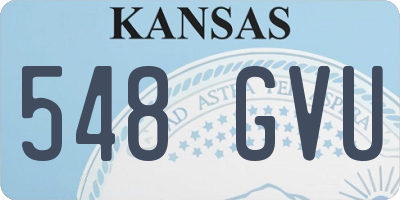 KS license plate 548GVU