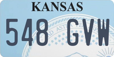 KS license plate 548GVW