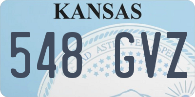 KS license plate 548GVZ