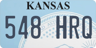 KS license plate 548HRQ