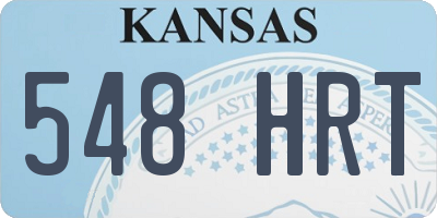 KS license plate 548HRT