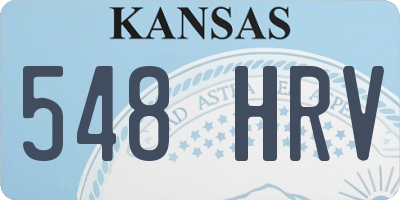 KS license plate 548HRV