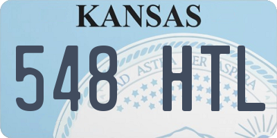 KS license plate 548HTL