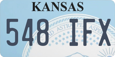 KS license plate 548IFX