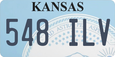 KS license plate 548ILV
