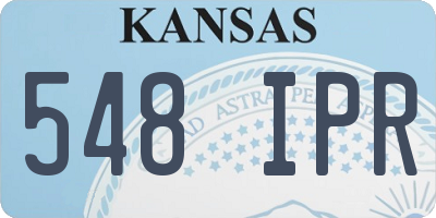 KS license plate 548IPR